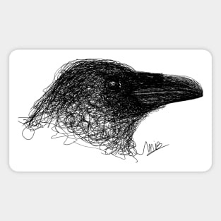 Raven squiggle Magnet